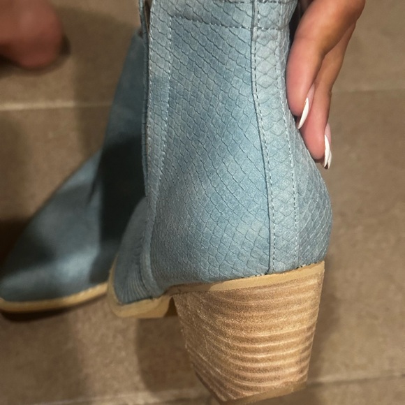 Stylish turquoise Ankle Boots - Picture 6 of 7